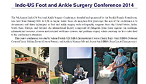 Indo-US Foot & Ankle Surgery Conference 2014